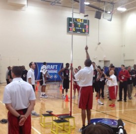 Tony Mitchell jumped so high at NBA Combine they had to raise the vertical bar Mitchell
