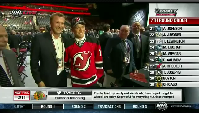 Memorable Draft Moment: Proud Dad Marty Selects Son Anthony Brodeur