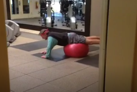 Steve Spurrier humps yoga ball