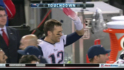 Tom Brady left hanging on high five