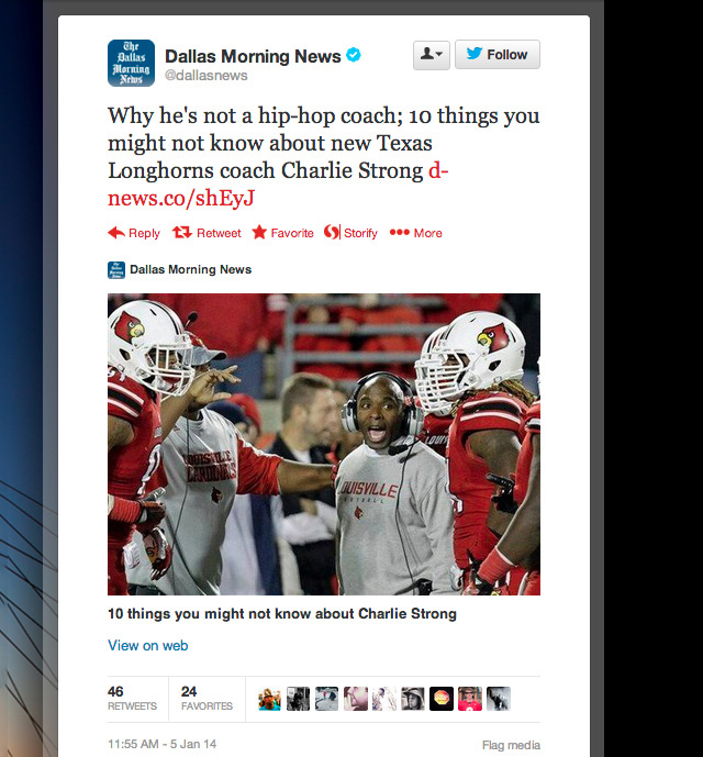 Charlie Strong hip hop coach