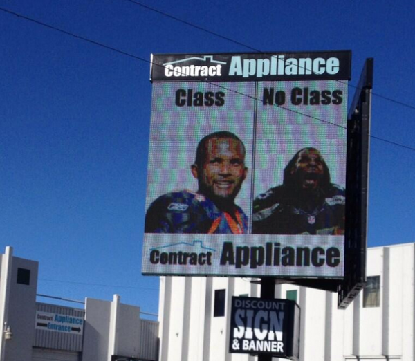 Denver billboard Sherman no class