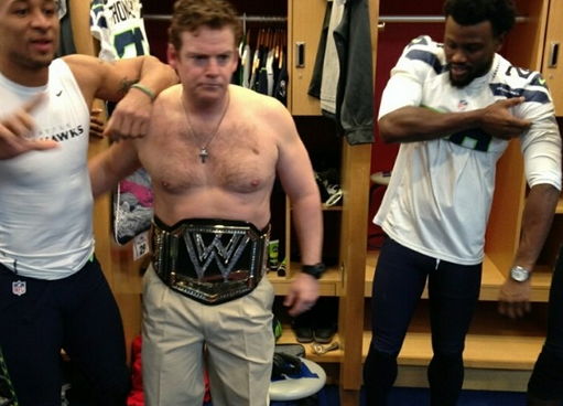 Seahawks GM WWE Belt
