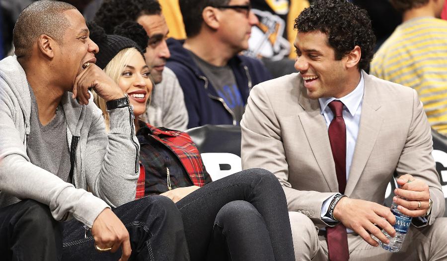 Russell Wilson Jay-Z-Beyonce