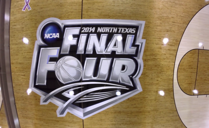 NCAA Tournament Final Four Floor Made