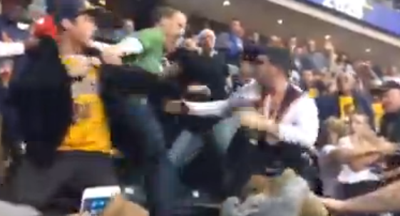 Miami Heat Indiana Pacers fan fight