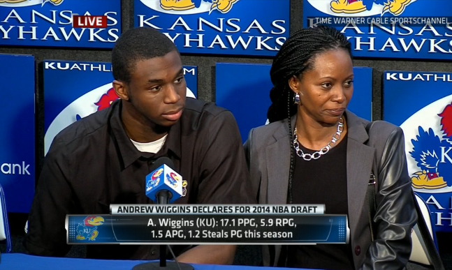 Andrew Wiggins declares for NBA DRAFT