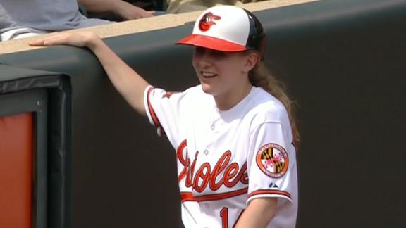 Orioles Ball Girl Fair Ball