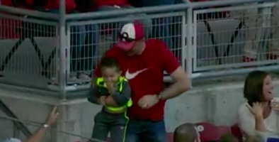 reds dad catch son