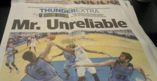 Kevin Durant Mr Unreliable