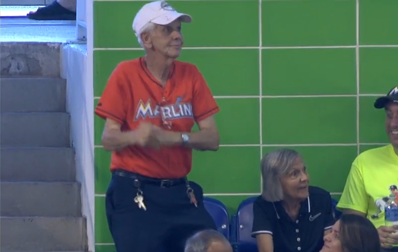 Dancing Marlins Fan
