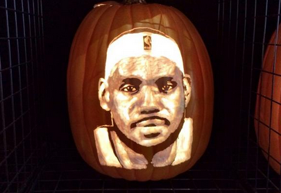 Lebron pumpkin