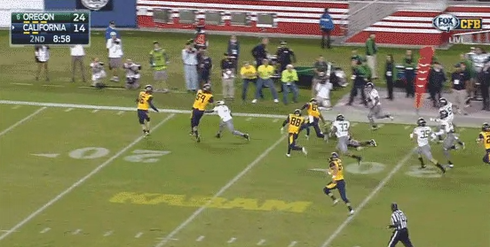 GIF: Oregons Charles Nelson Had A Fantastic 58-Yard Punt 