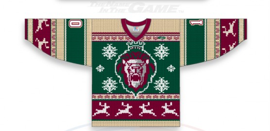 PHOTO: Toledo Walleye unveil ugly Christmas sweater jersey
