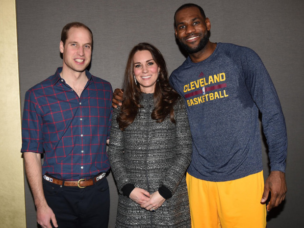 The Duke And Duchess Of Cambridge Attend Cleveland Cavaliers v Brooklyn Nets