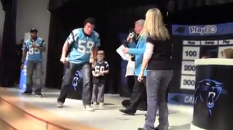 Kuechly dance off teacher