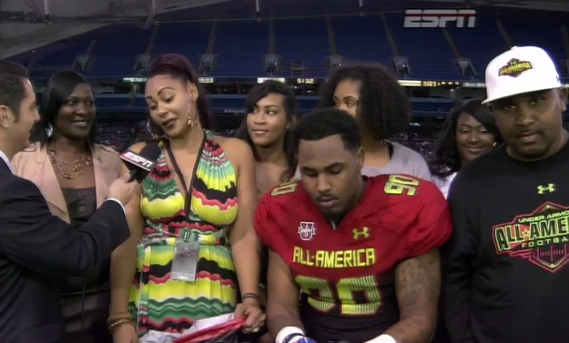 Landon Collins' mom April Justin