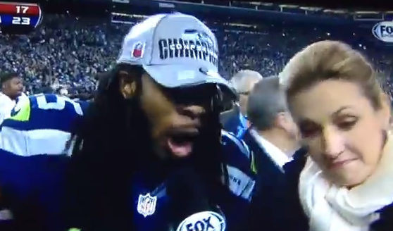 Richard Sherman Erin Andrews Michael Crabtree