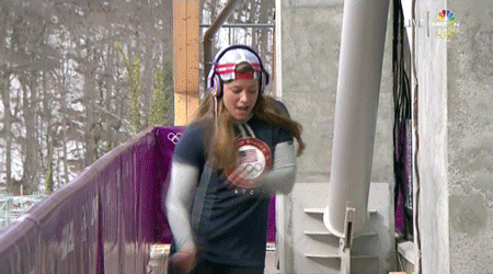 Kate Hansen luger dancing