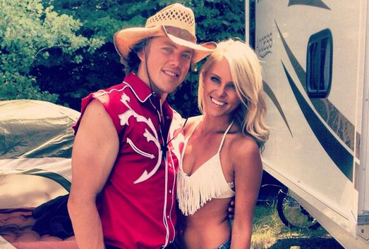 TJ Oshie and Lauren Cosgrove