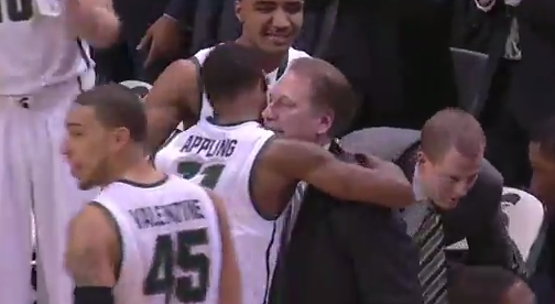 Tom Izzo senior night Appling