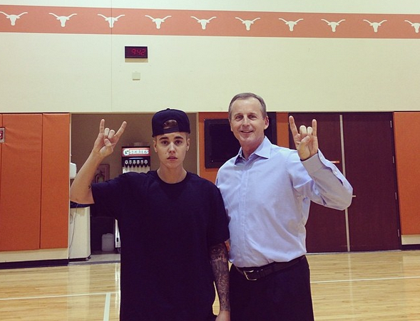 Rick Barnes Justin Bieber