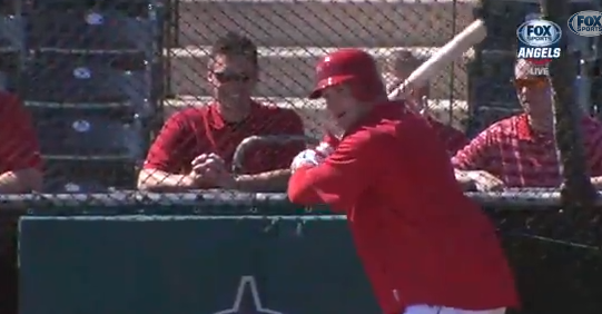 Brian Urlacher batting practice angels