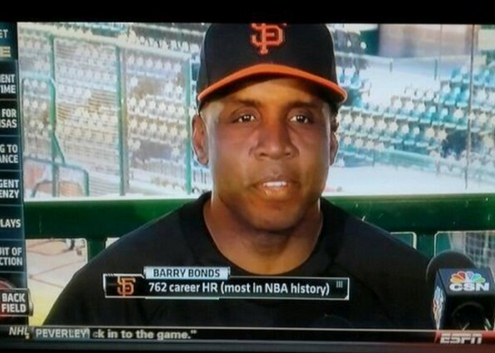 Barry Bonds most HRs NBA history