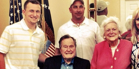 George HW Bush Manziel Pro Day